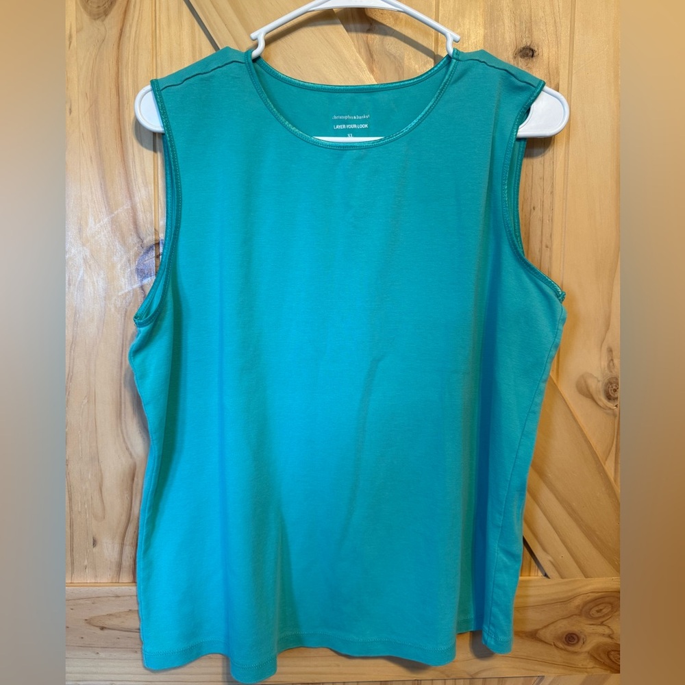 Christopher & Banks women’s teal Tank Top